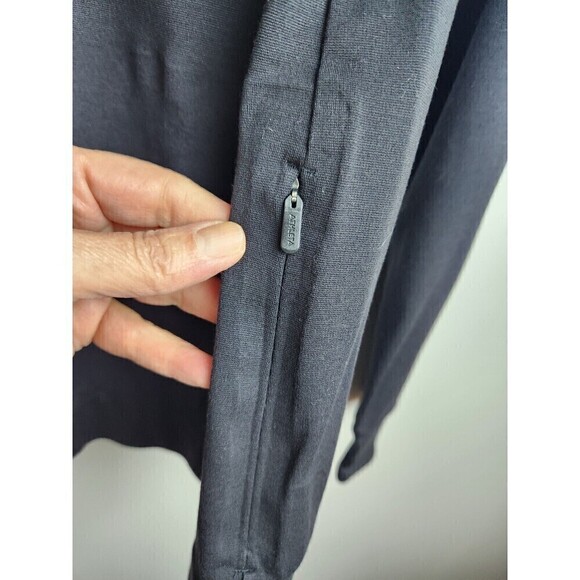 Athleta Eastbound Half Zip Black Sweatshirt Women's Size Medium Pockets See Desc - Picture 8 of 14